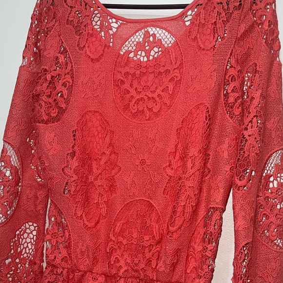 TART: Long Sleeve Lace Romper - Picture 2 of 8